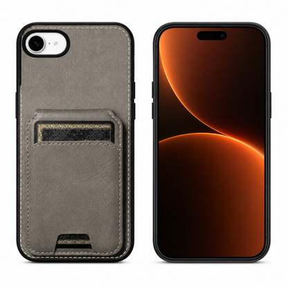 Grey Stealth Wallet Case for Apple iPhone 17e and 16e – iPhone cases Canada