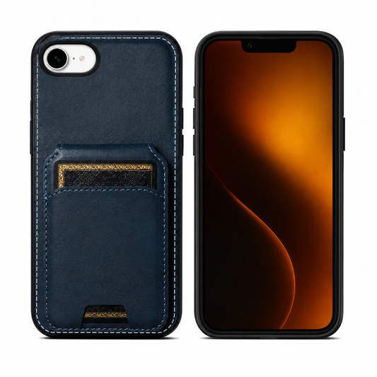Navy Stealth Wallet Case for Apple iPhone 17e and 16e – phone cases Canada