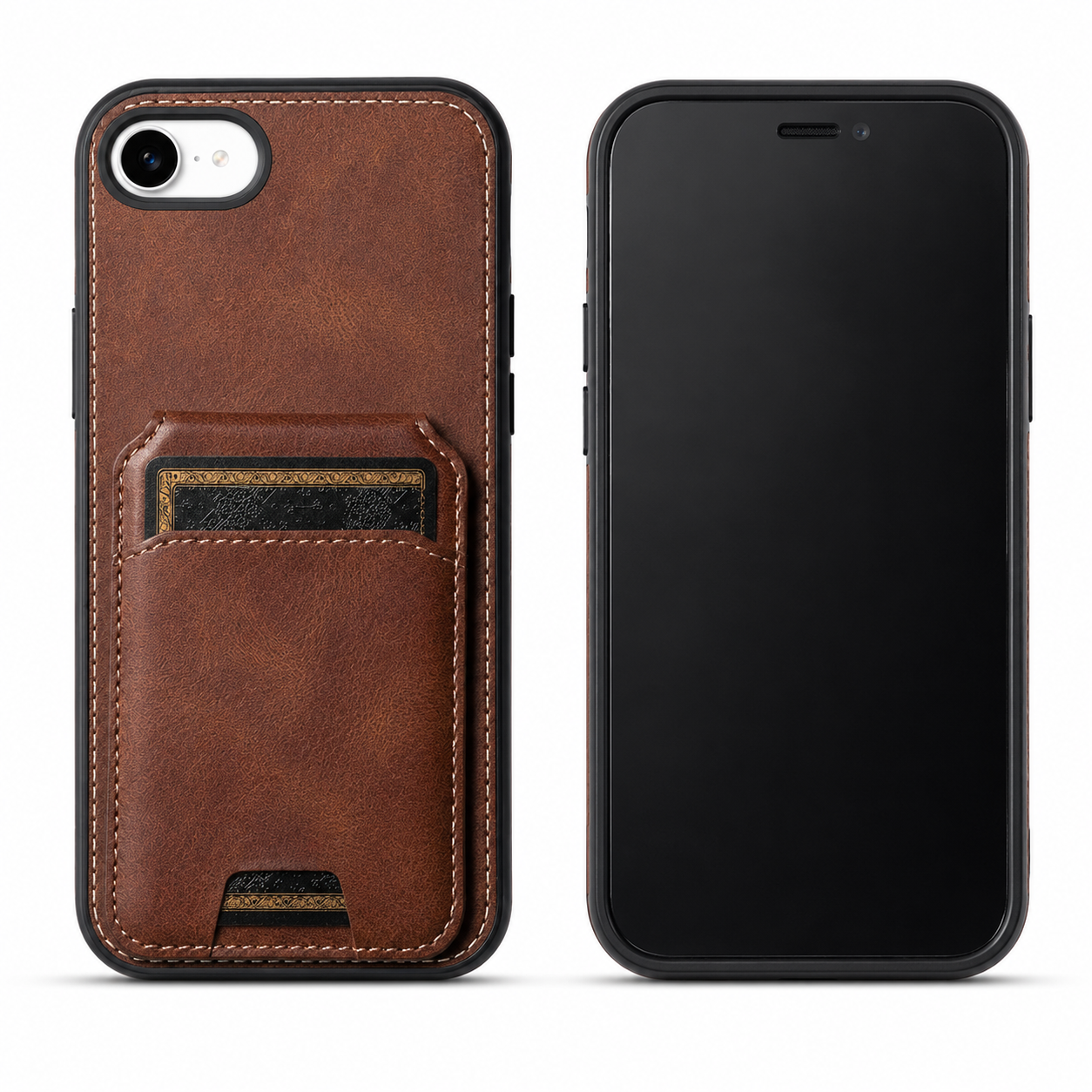 Brown Stealth Wallet Case for Apple iPhone 17e and 16e – iPhone cases Canada