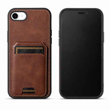 Brown Stealth Wallet Case for Apple iPhone 17e and 16e – iPhone cases Canada