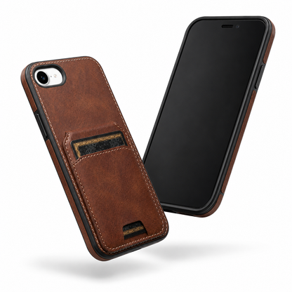 Brown Stealth protective wallet cover for Apple iPhone 17e and 16e – durable phone cases Canada