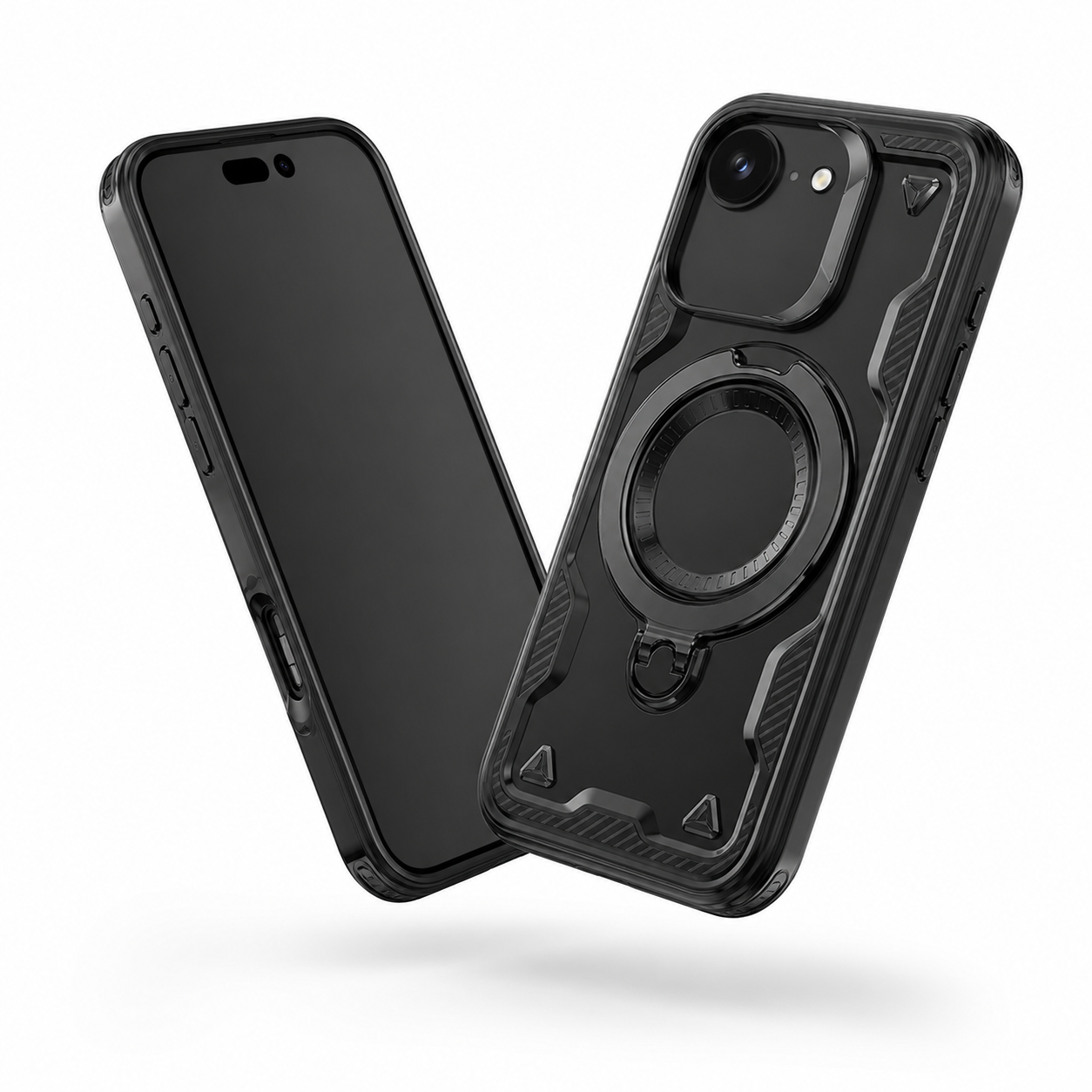 Black iPhone 17e and 16e MagSafe ring protective cover – best iPhone case for protection Canada