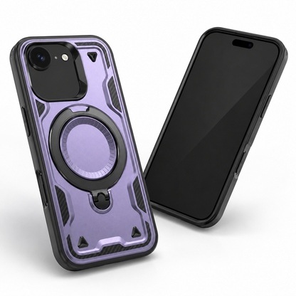 Purple iPhone 17e and 16e MagSafe ring protective cover back view – buy iPhone cases online Canada