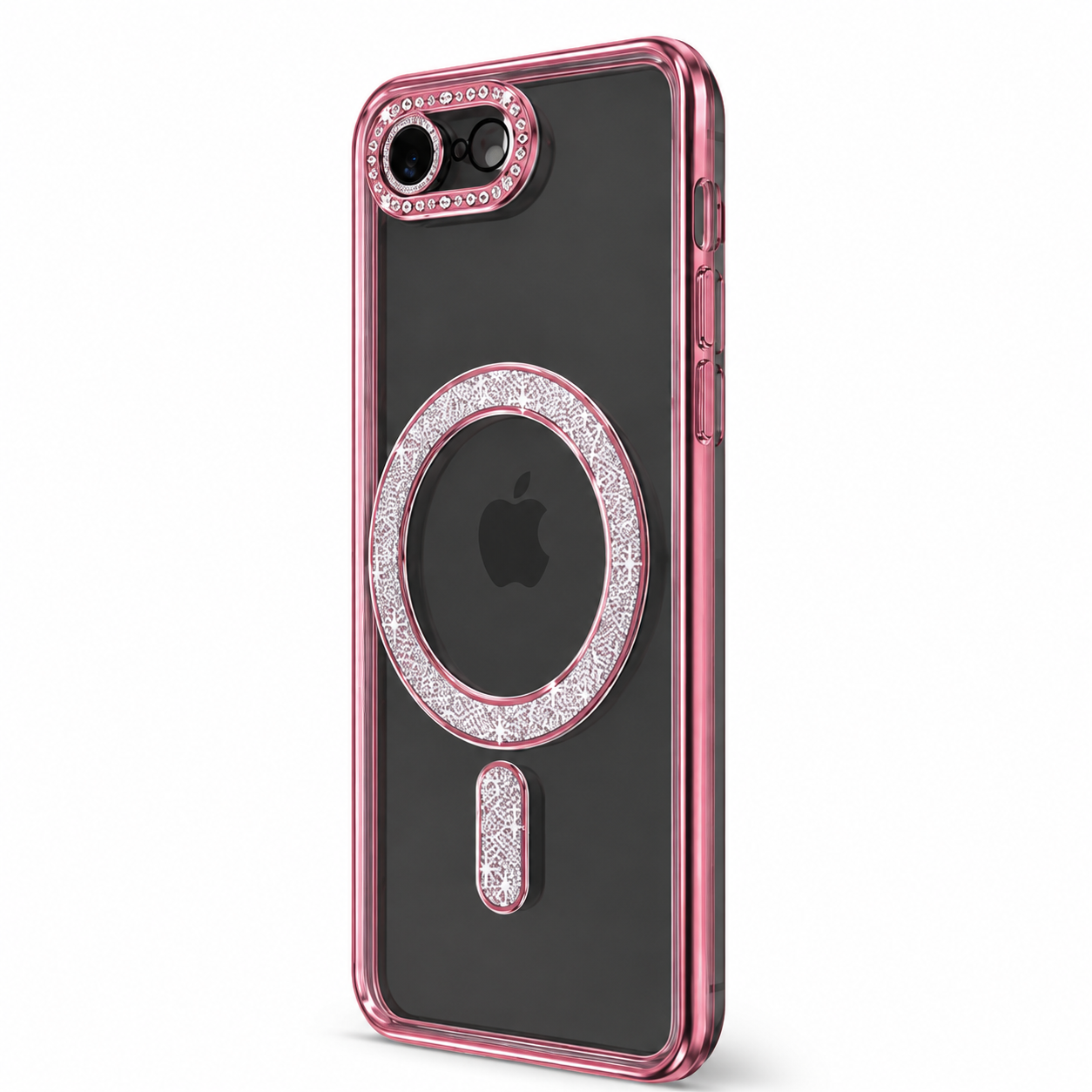 Slim rose gold electroplated MagSafe phone case for iPhone 17e and 16e – affordable phone cases Canada
