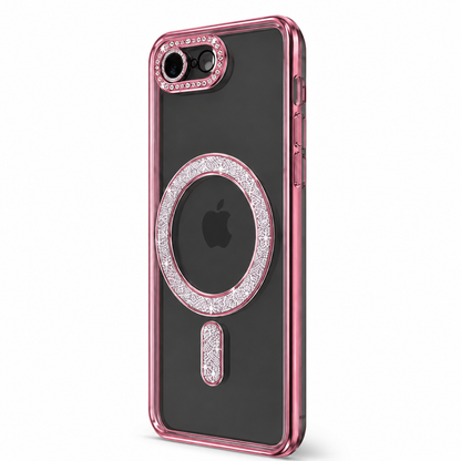 Slim rose gold electroplated MagSafe phone case for iPhone 17e and 16e – affordable phone cases Canada