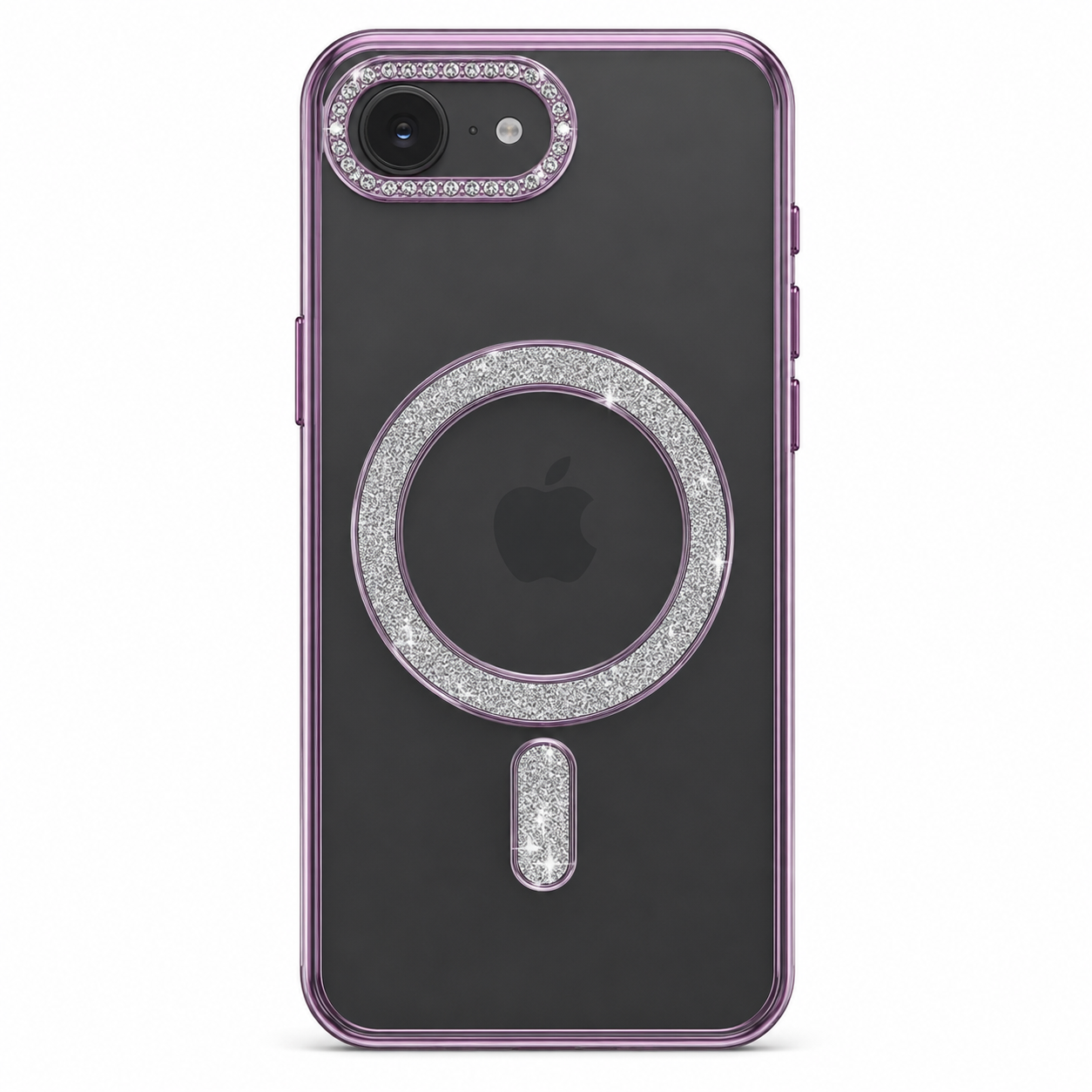 Purple Glitter Electroplated MagSafe Case for Apple iPhone 17e and 16e – phone cases Canada