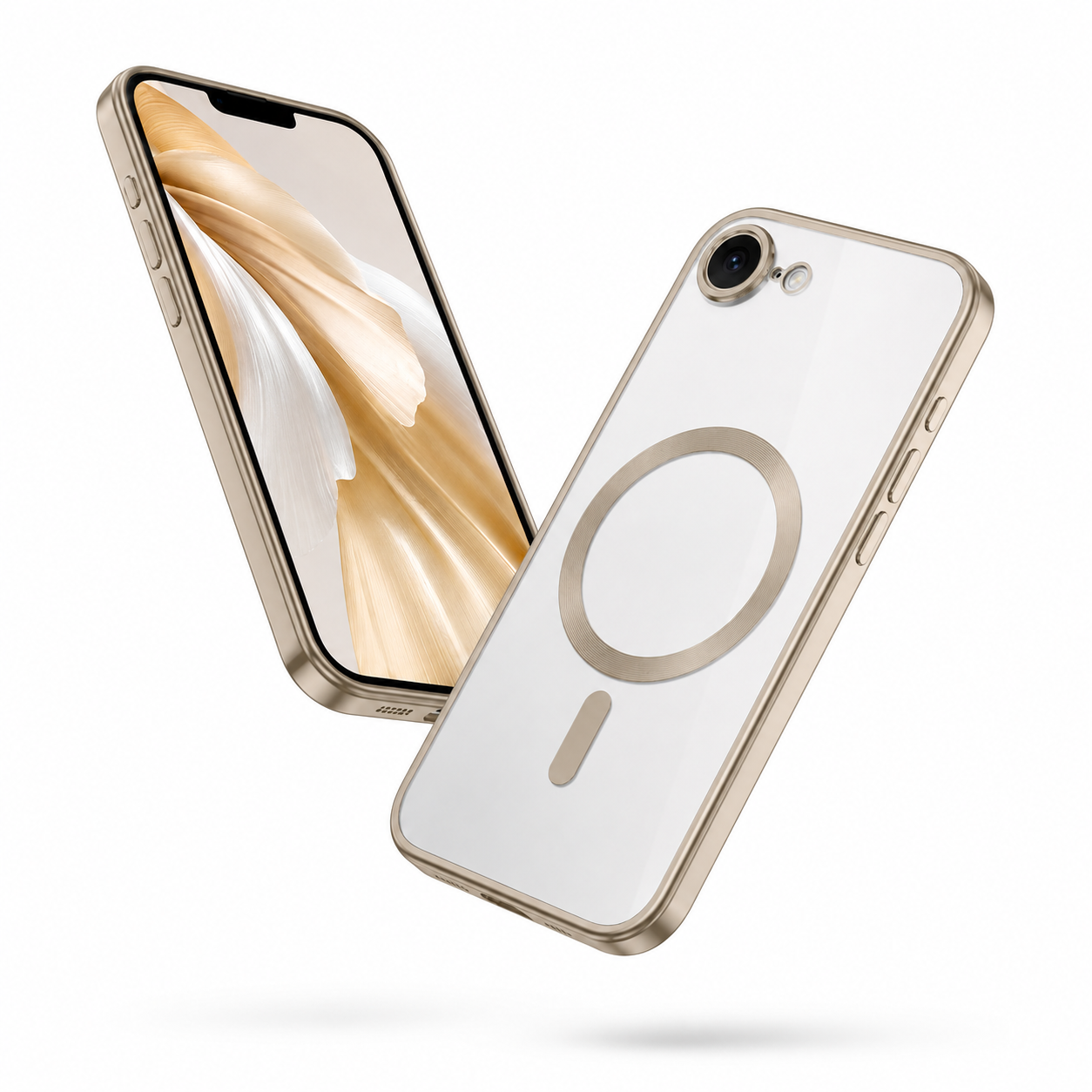 Titanium MagSafe protective phone cover for Apple iPhone 16e, premium minimalist phone case