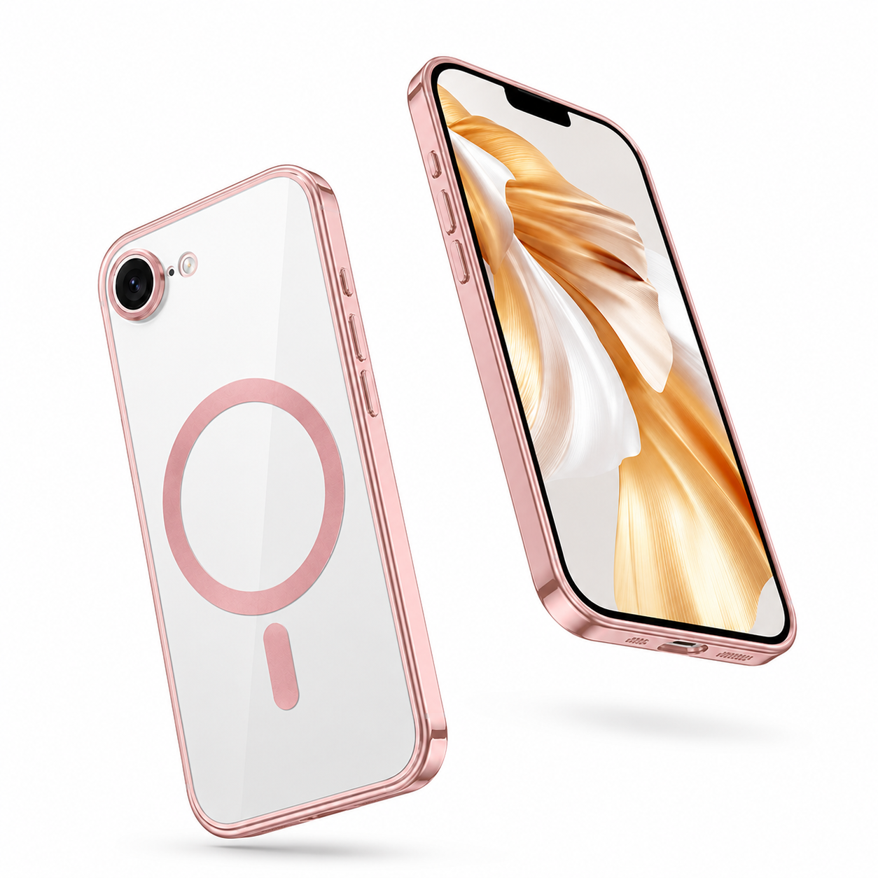 Rose Gold Electro Matt iPhone 17e case side profile, mobile accessories Canada