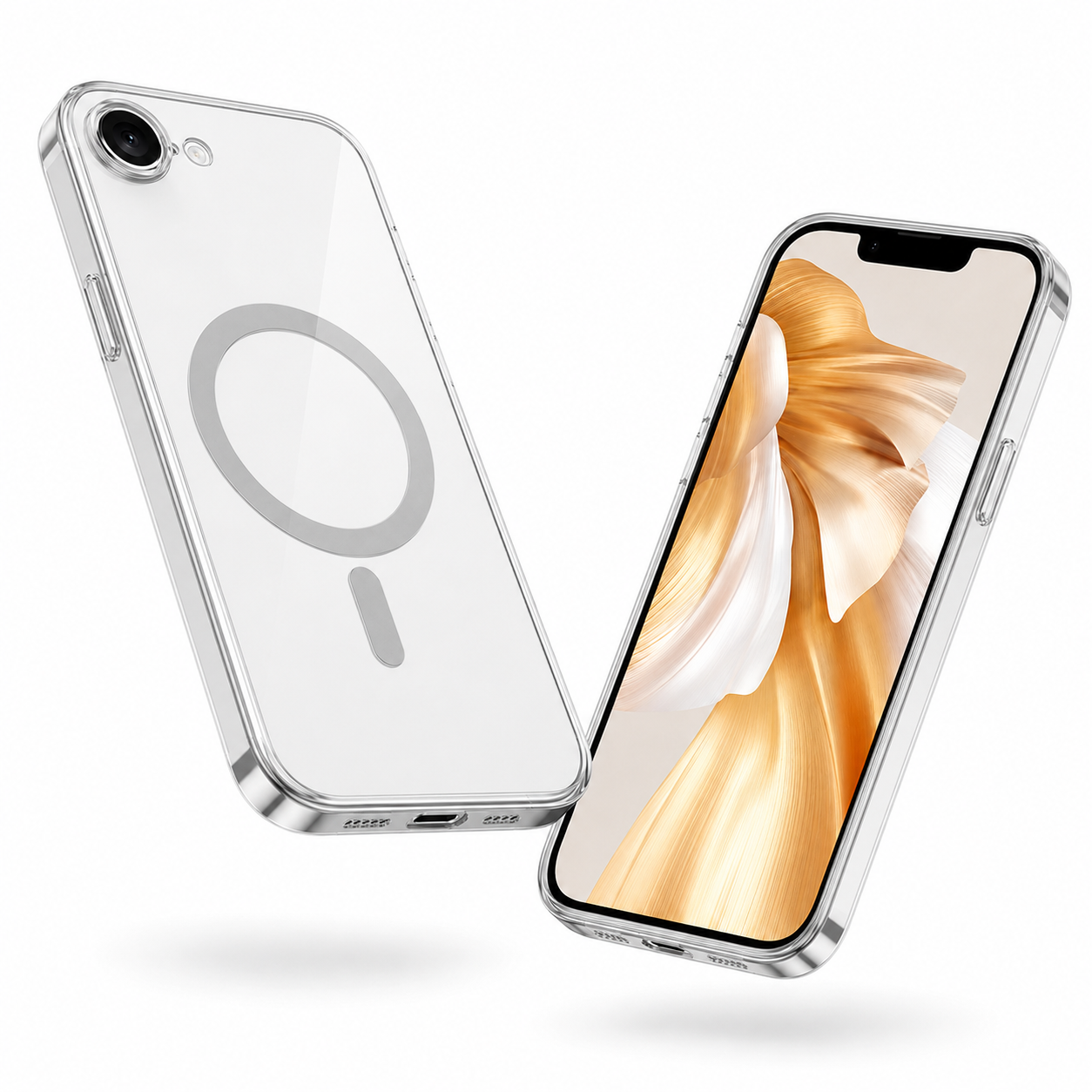 Premium silver electro matte phone case for iPhone 16e – mobile accessories Canada