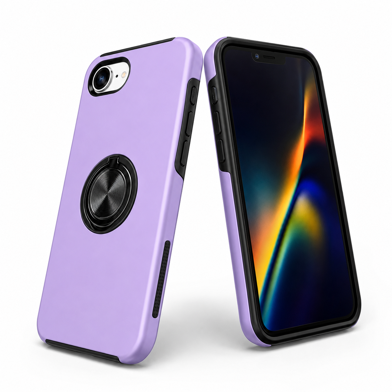 Black swirl ring holder phone cover – buy phone cases online Canada