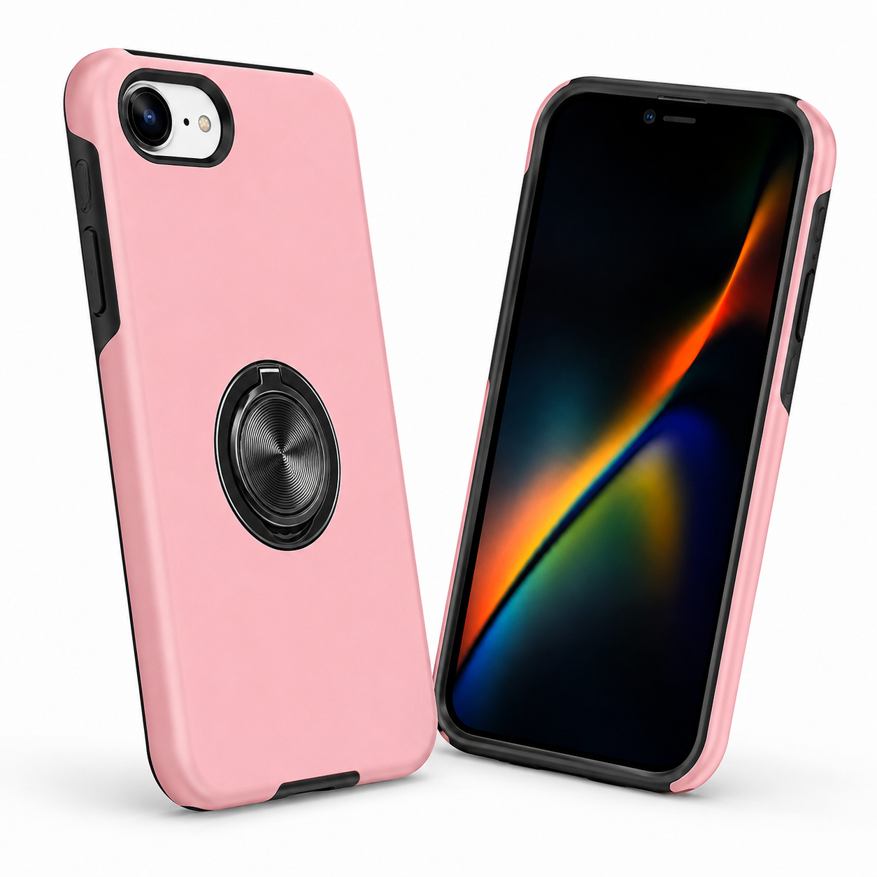 Rose gold iPhone case with invisible ring holder – best iPhone case for protection Canada
