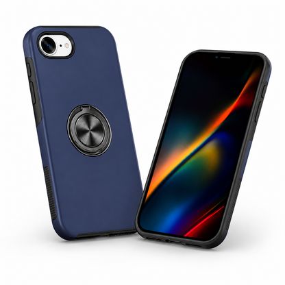 Slim navy phone cover with invisible ring – smartphone accessories Canada
