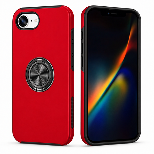 Red Swirl Invisible Ring Case for Apple iPhone 17e / 16e – buy phone cases online Canada