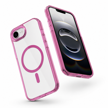 Wine protective MagSafe case with raised screen and camera edges