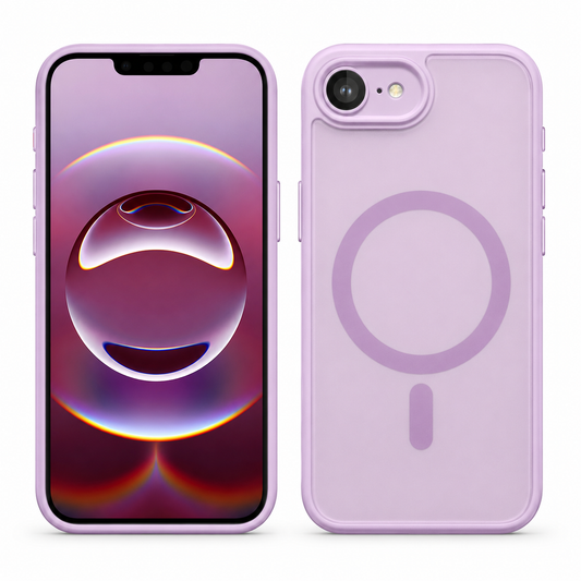Light Purple Matt Rubberized MagSafe Case for Apple iPhone 17e / 16e