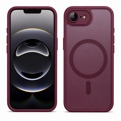 Wine Matt Rubberized MagSafe Case for Apple iPhone 17e / 16e