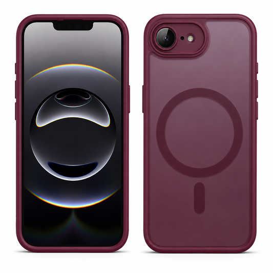 Wine Matt Rubberized MagSafe Case for Apple iPhone 17e / 16e