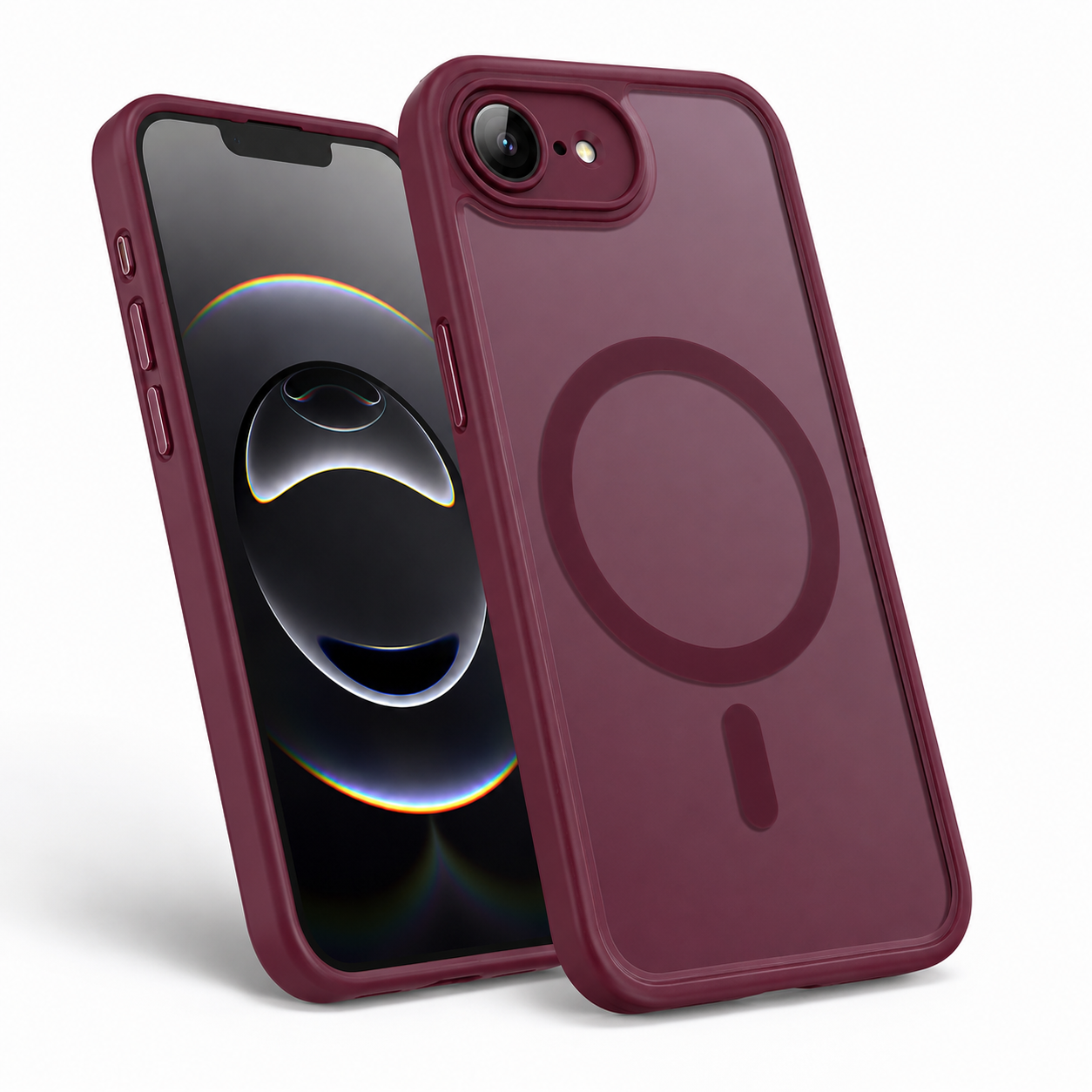 Wine colour matte MagSafe case for Apple iPhone 17e / 16e