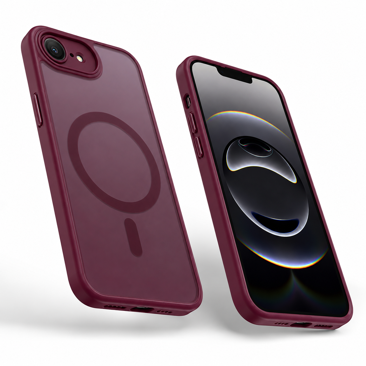 Protective wine rubberized iPhone phone cover