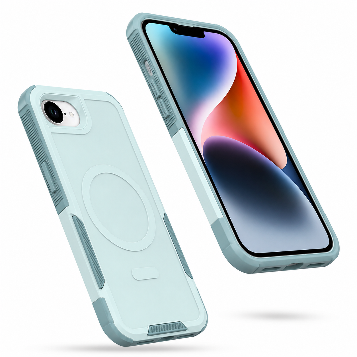 Slim teal MagSafe iPhone case – affordable phone cases Canada
