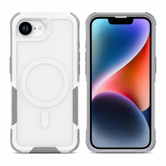 White MagSafe Comm Case for Apple iPhone 17e / 16e