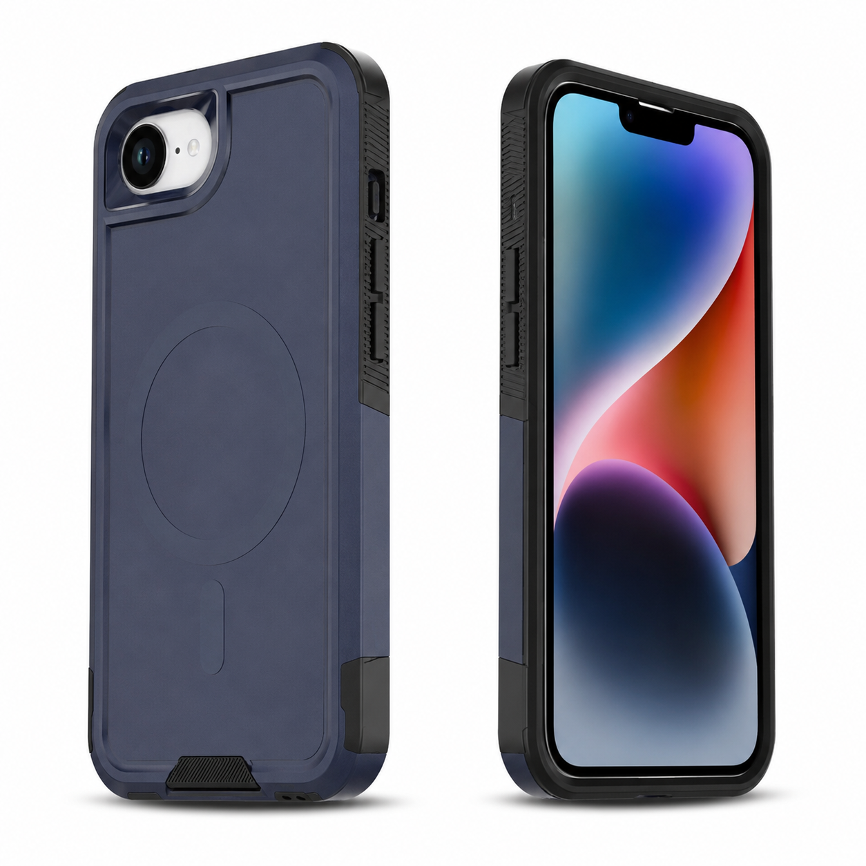 Navy blue MagSafe iPhone 17e / 16e phone cover
