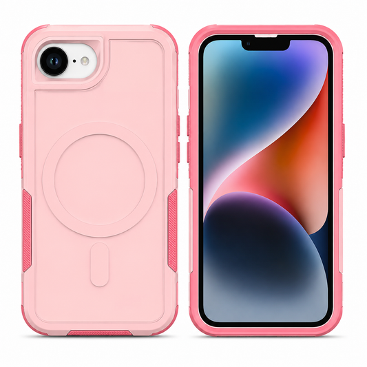 Pink MagSafe Commuter Case for Apple iPhone 17e – Back View
