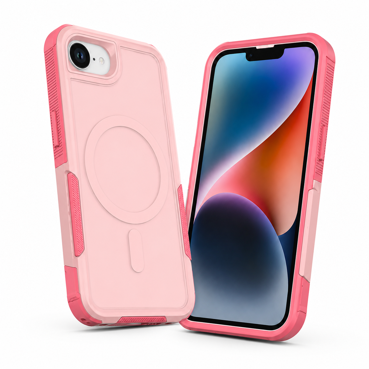 Apple iPhone 17e Pink MagSafe Commuter Case – Side Angle