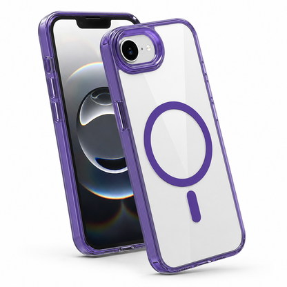 Deep Purple slim protective MagSafe case with raised camera protection