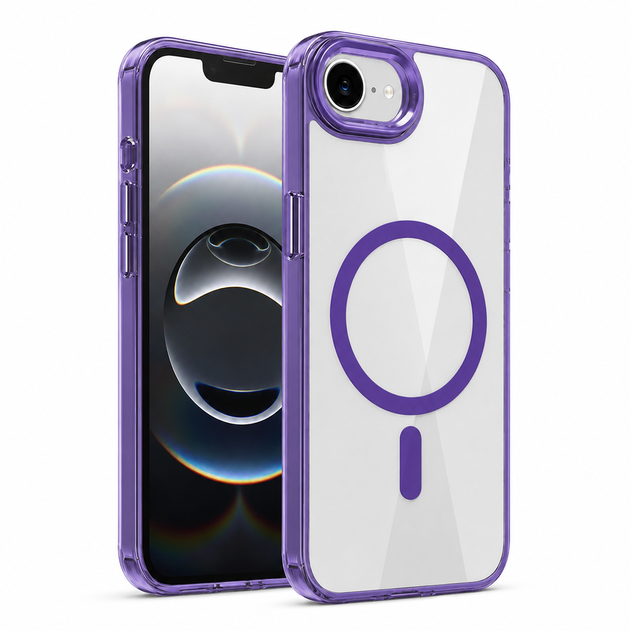 Deep Purple shockproof MagSafe phone cover for iPhone 17e and iPhone 16e
