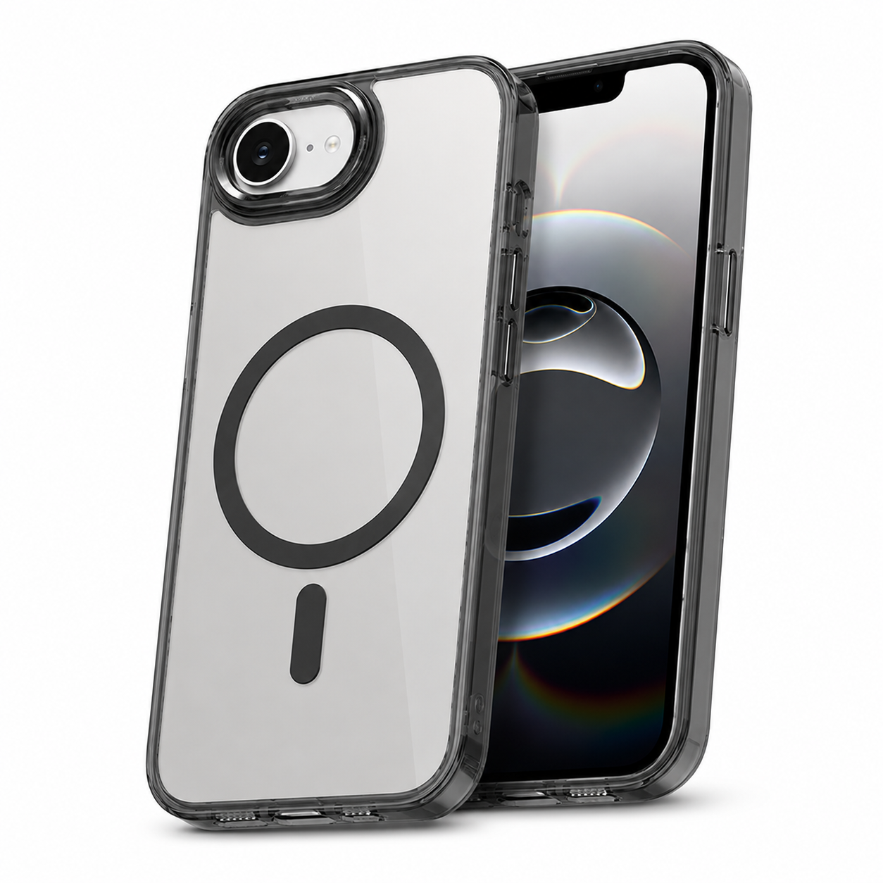 Black iPhone case Canada with shockproof hybrid protection