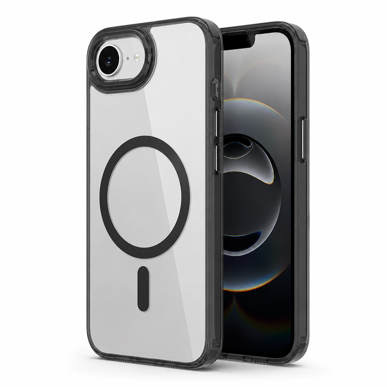 Durable phone cases Canada – Black matte iPhone 16e hybrid case