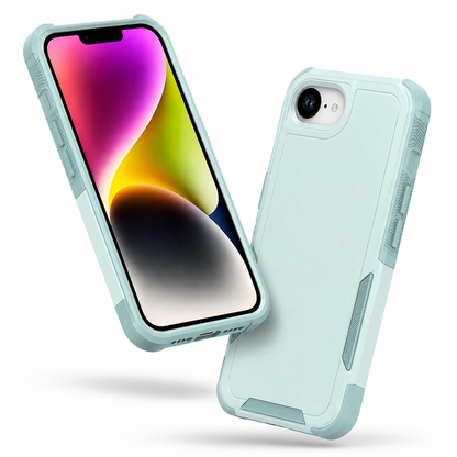 Teal slim protective iPhone case with anti-slip grip