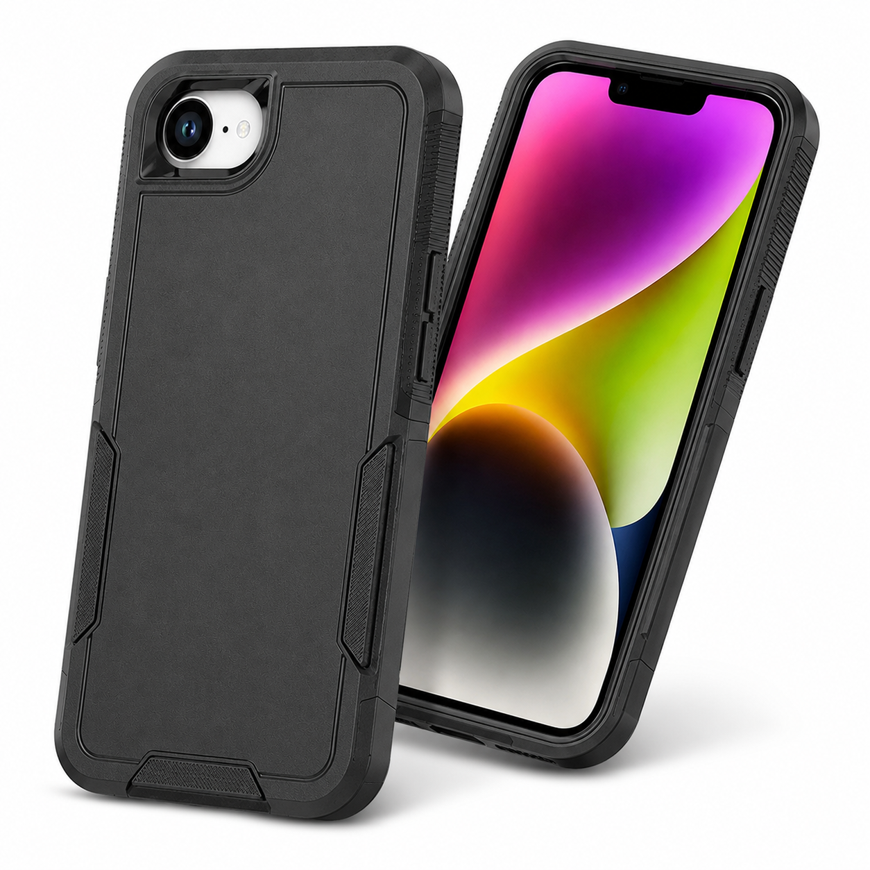 Black protective phone cover for Apple iPhone 17e and 16e