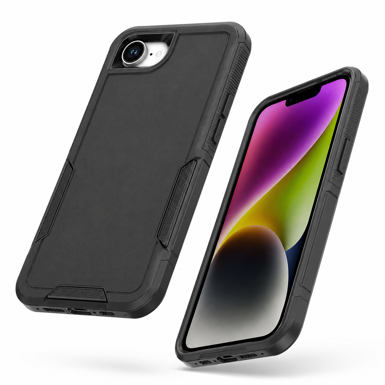 Black iPhone case Canada with slim shockproof protection