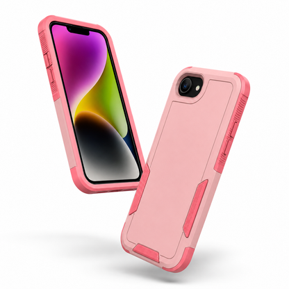 Pink lightweight protective iPhone cover with anti-slip grip
