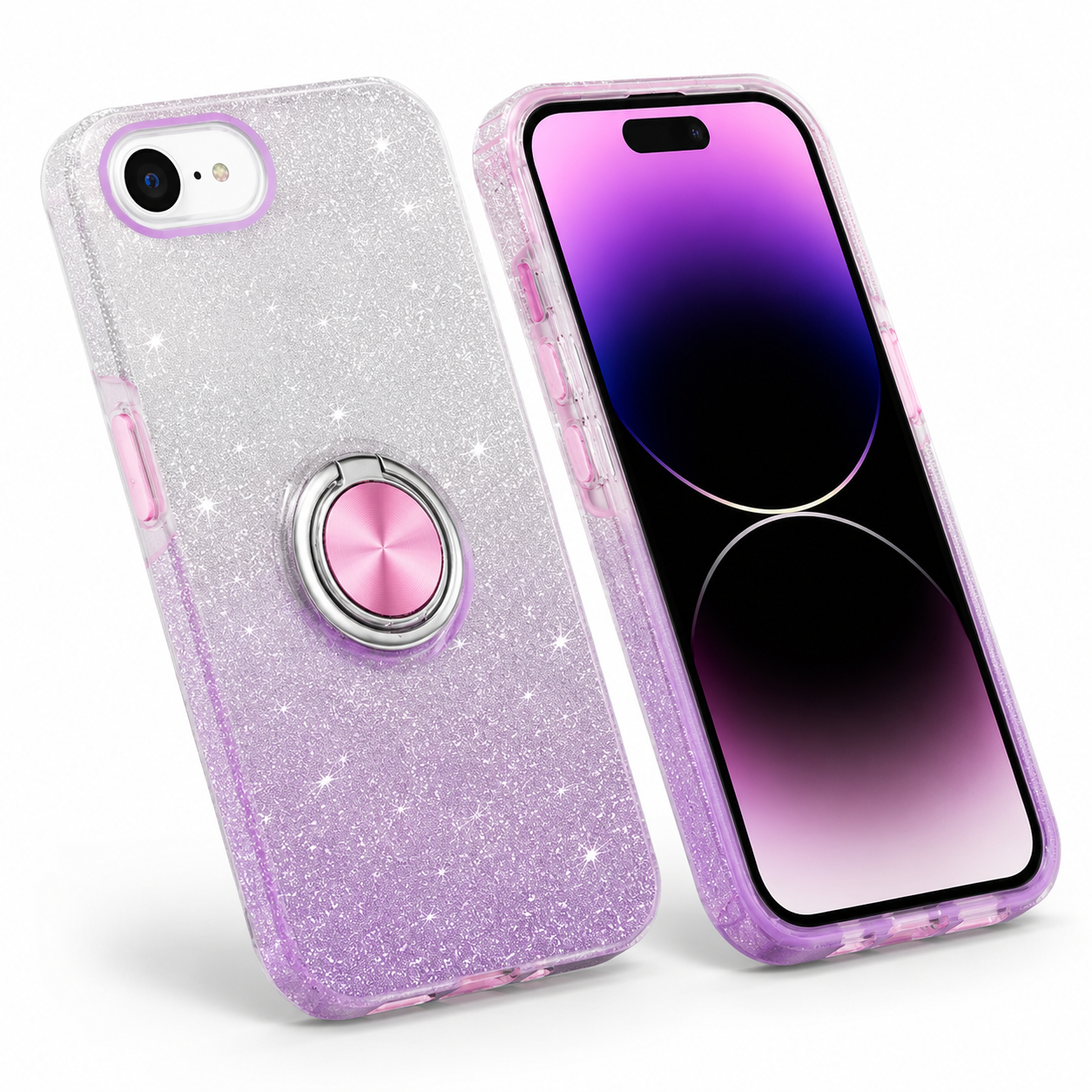 Purple Silver shockproof phone cover for Apple iPhone 17e and iPhone 16e