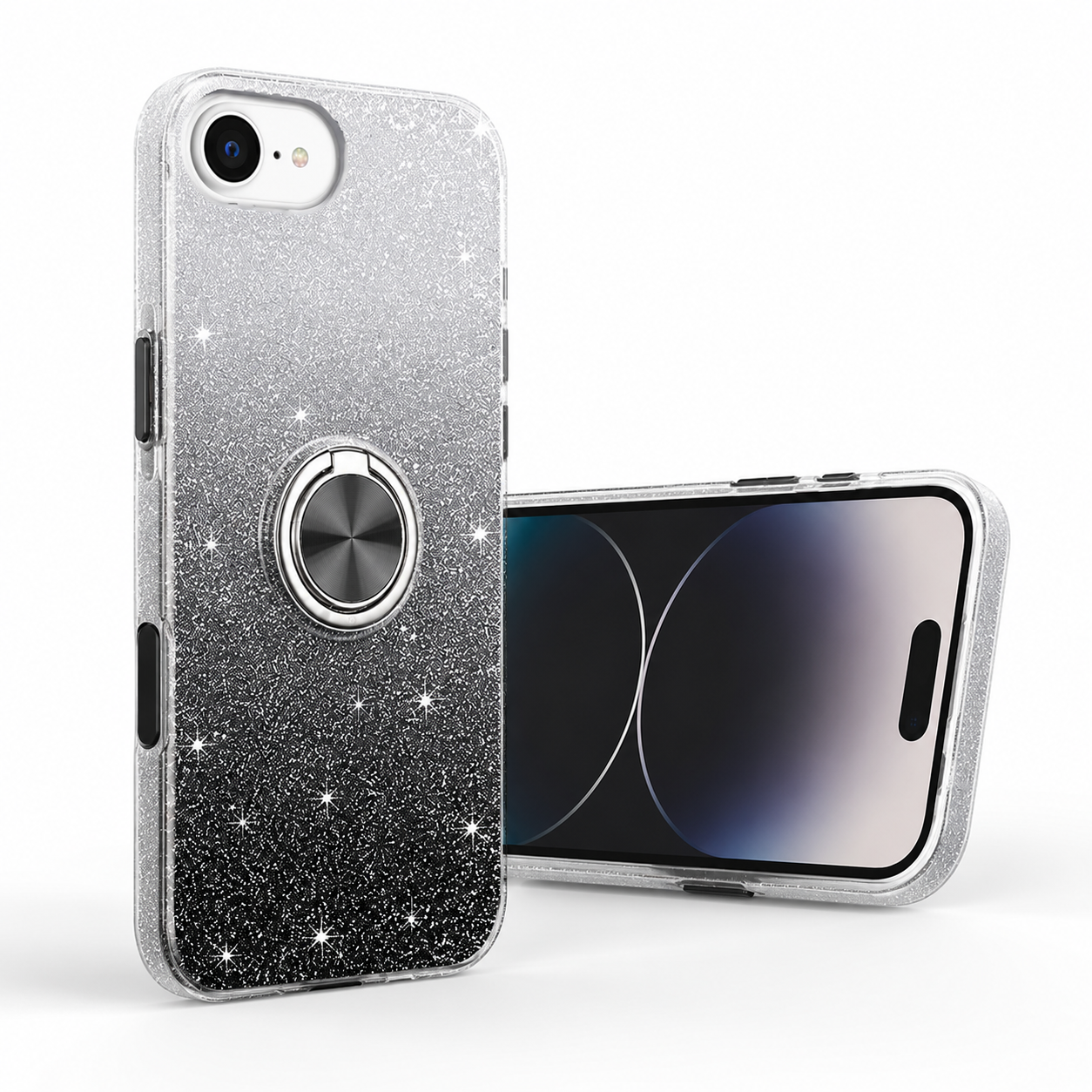 Black Silver shockproof mobile cover for Apple iPhone 17e and iPhone 16e