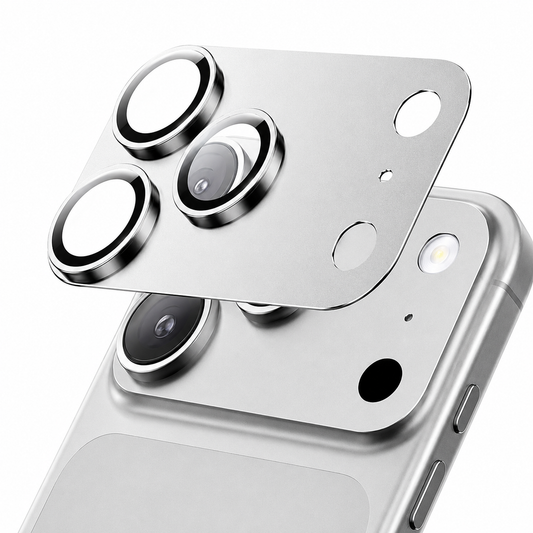 SP Silver Metal Camera Lens Protector for Apple iPhone 18 Pro Max with HD Tempered Glass Camera Cover