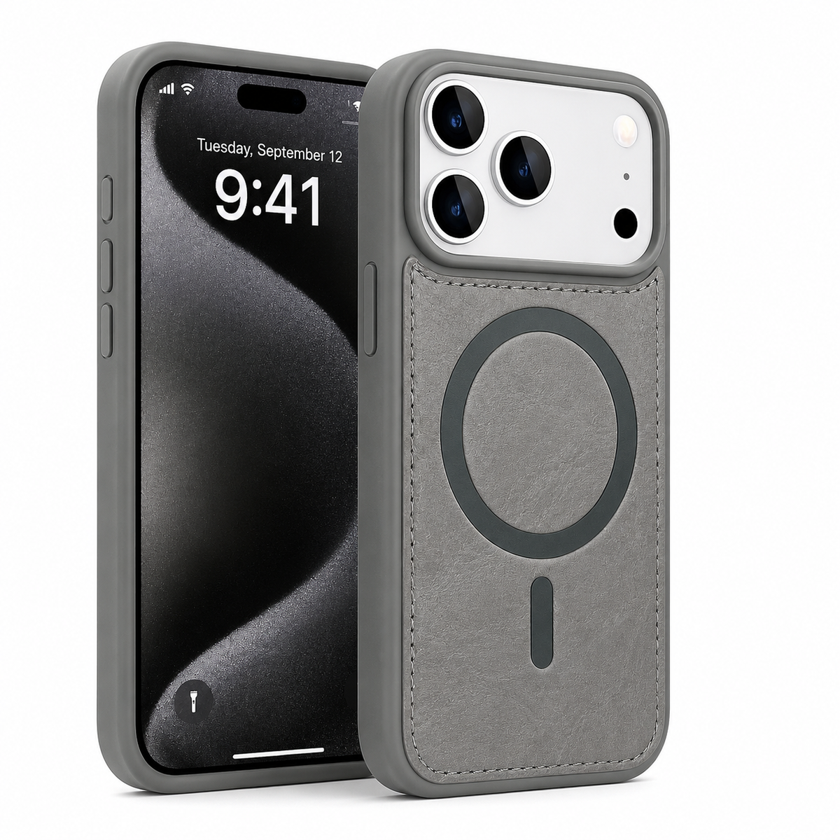 Grey MagSafe Protective Case for Apple iPhone 18 Pro Max, Shockproof Phone Case, Military Grade Mobile Cover