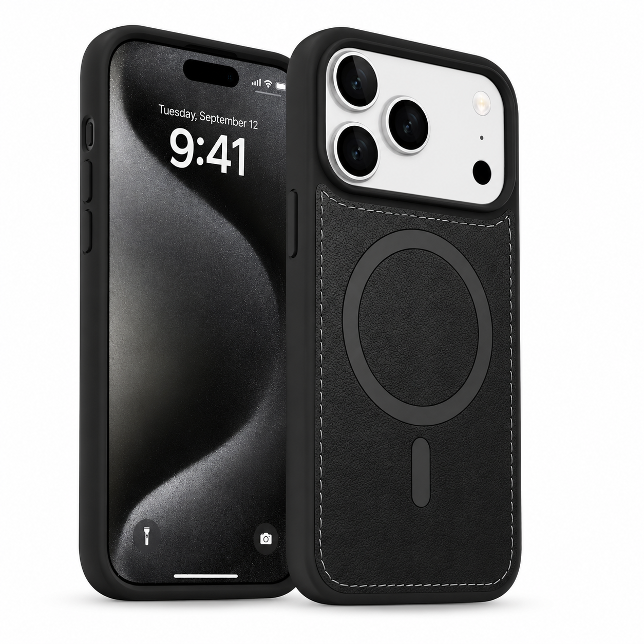 MagSafe Rich Craft Case Apple iPhone 17 Pro Black, Shockproof Phone Case, Protective Mobile Cover