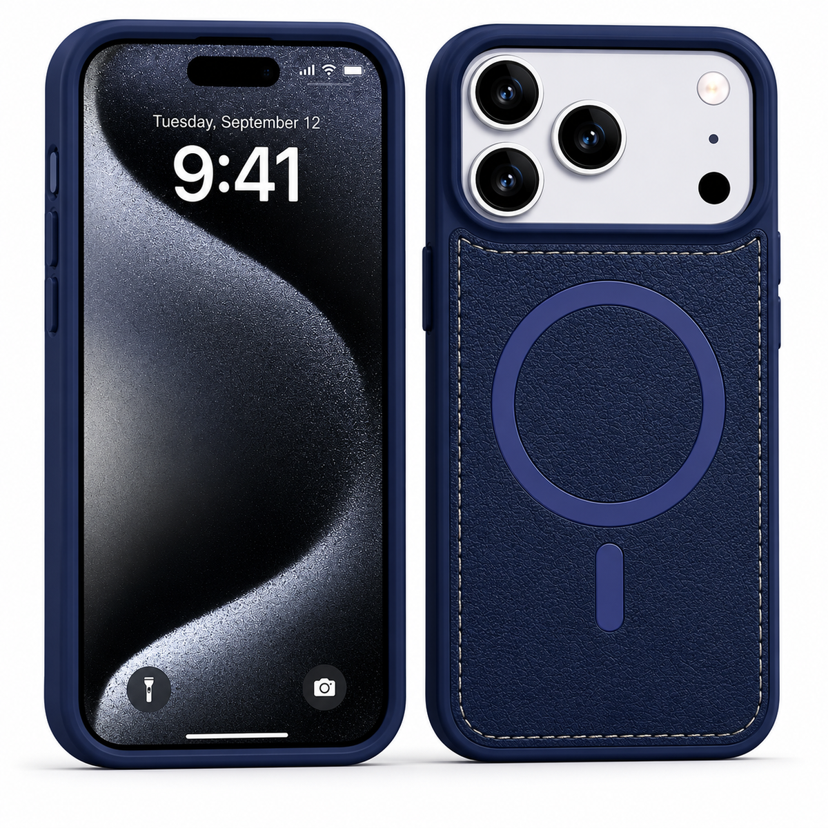 Apple iPhone 18 Pro Max Navy Blue MagSafe Case Shockproof Mobile Cover