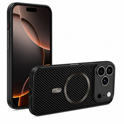 Military Grade Drop Protection Carbon Fiber iPhone 18 Pro Max Cover