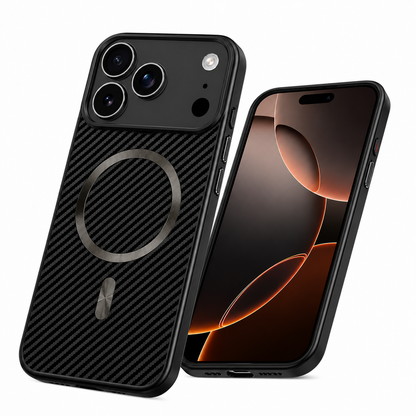 Shockproof Carbon Fiber Phone Case for Apple iPhone 18 Pro