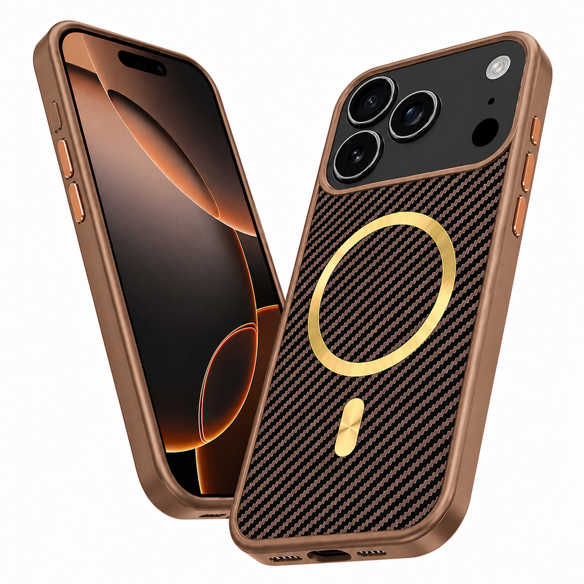 Premium Brown Protective Mobile Cover for Apple iPhone 18 Pro