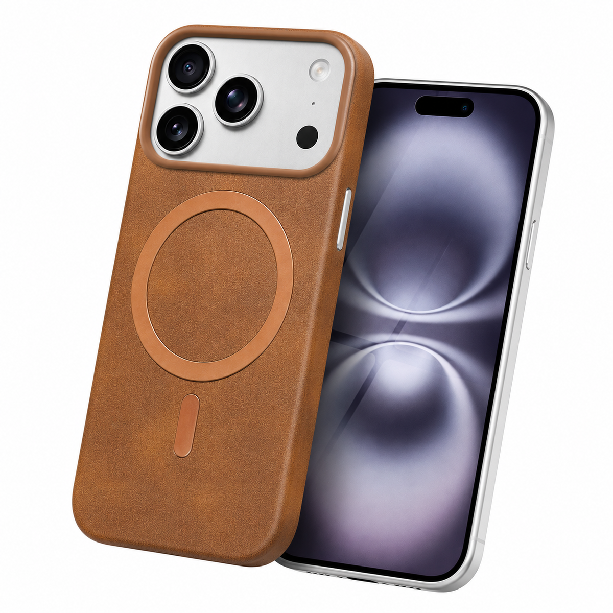 Shockproof Brown Plush Protective Case for Apple iPhone 18 Pro