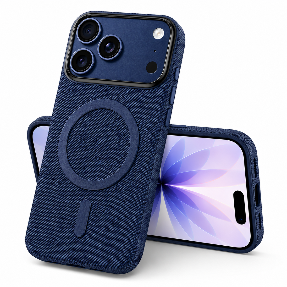 Fabric Texture Protective Case for Apple iPhone 18 Pro Max Durable Mobile Cover