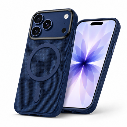 Premium Dark Blue iPhone 18 Pro Max Case with MagSafe Magnetic Wireless Charging Support