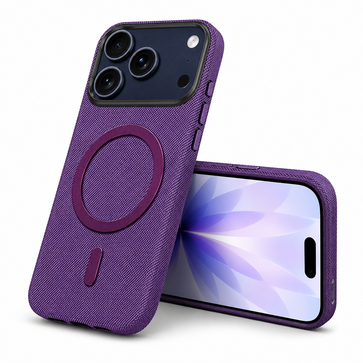 Apple iPhone 17 Pro Purple Fabric MagSafe Compatible Case