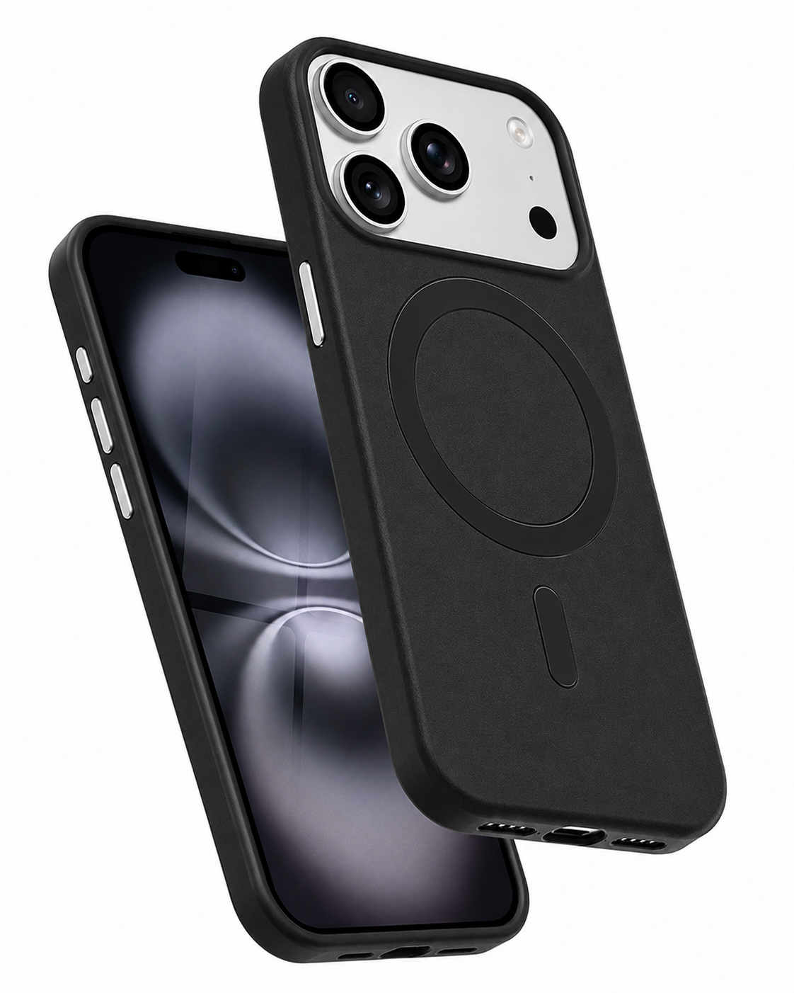 Premium Black Plush Mobile Cover for Apple iPhone 18 Pro